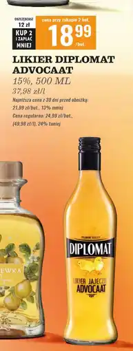 Biedronka Likier Diplomat Advocaat oferta