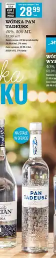 Biedronka Wódka Pan Tadeusz oferta