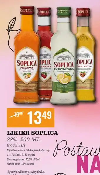 Biedronka Wódka Soplica Cytrynówka oferta