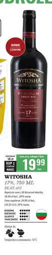 Biedronka Wino Witosha Premium Sweet Red oferta