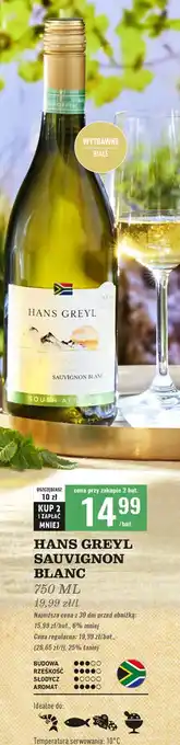 Biedronka Wino Hans Greyl Sauvignon Blanc Dry oferta