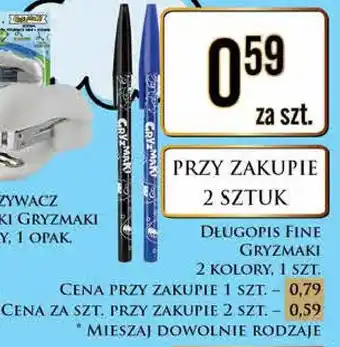 Dino Długopis fine czarny Gryzmaki oferta