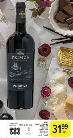Carrefour Wino Primus Casa Pecunia Primitivo Puglia oferta