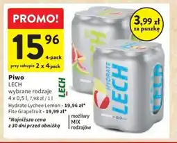 Intermarche Piwo LECH 4 x 0,5 l oferta