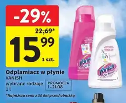 Intermarche Odplamiacz w płynie VANISH 1 l oferta