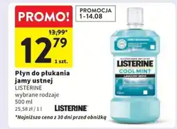 Intermarche Płyn do płukania jamy ustnej LISTERINE 500 ml oferta
