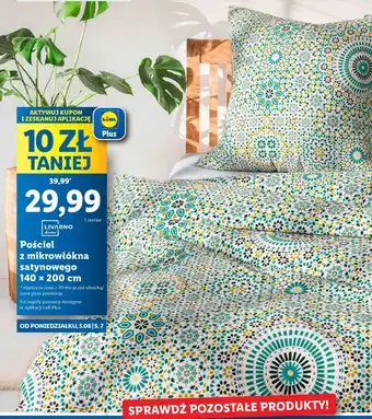 Lidl Pościel z mikrowłókna satynowego 140 x 200 cm oferta