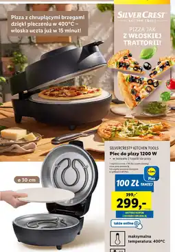 Lidl SILVERCREST KITCHEN TOOLS Piec do pizzy 1200 W oferta