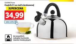 Lidl LIVARNO home Czajnik 2 l ze stali nierdzewnej oferta