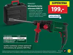 Lidl PARKSIDE® Młotowiertarka udarowa 800 W oferta