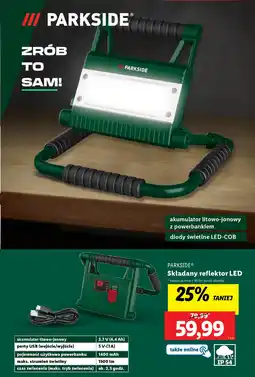 Lidl PARKSIDE® Składany reflektor LED oferta