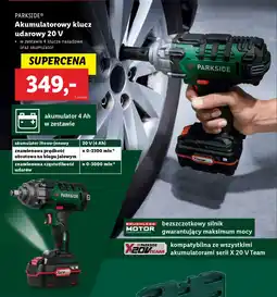 Lidl PARKSIDE® Akumulatorowy klucz udarowy 20 V oferta