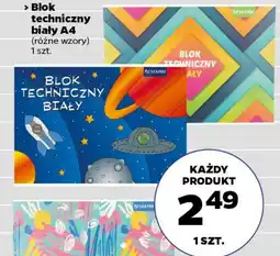Blok techniczny biały A4, szt.