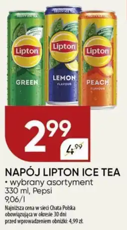 Chata Polska NAPÓJ LIPTON ICE TEA, 330 ml oferta