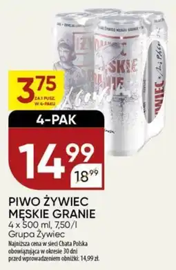 Chata Polska PIWO ŻYWIEC MĘSKIE GRANIE, 4 x 500 ml oferta