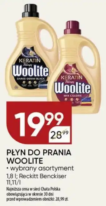 Chata Polska PŁYN DO PRANIA WOOLITE, 1,8 l oferta