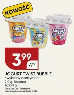 Chata Polska JOGURT TWIST BUBBLE Bakoma, 210 g oferta