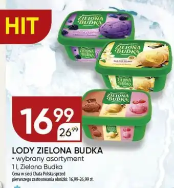 Chata Polska LODY ZIELONA BUDKA, 1 l oferta