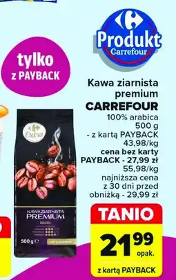 Carrefour Market Kawa ziarnista premium Carrefour extra oferta