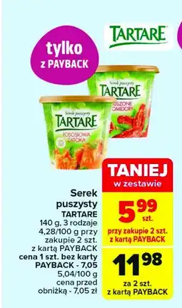 Carrefour Serek suszone pomidory Tartare oferta