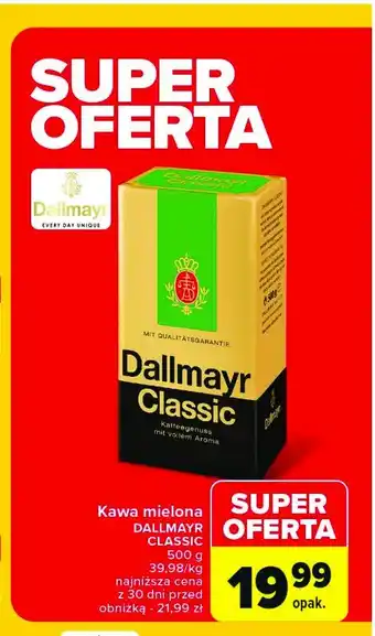 Carrefour Kawa Dallmayr classic oferta