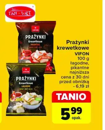 Carrefour Prażynki krewetkowe łagodne Vifon oferta