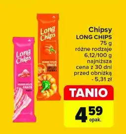 Carrefour Chipsy grilowana papryka Long chips oferta