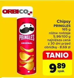 Carrefour Chipsy original Pringles oferta