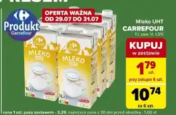 Carrefour Express Mleko UHT CARREFOUR 1 l oferta
