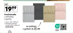 Biedronka Prześcieradło z mikrofazy z gumką 200 x 200 cm oferta