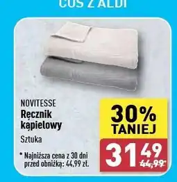 ALDI Ręcznik kąpielowy 70 x 140 cm Novitesse oferta