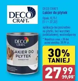 ALDI Lakier do płytek Deco Craft oferta