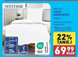 ALDI Komplet pościeli antyalergicznej 140 x 200 + 70 80 cm Novitesse oferta