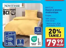 ALDI Pościel ze wzorem strukturalnym 160 x 200 cm Novitesse oferta