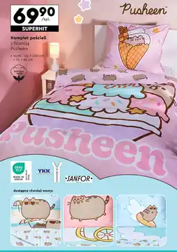 Biedronka Komplet pościeli z licencją Pusheen 160 x 200 cm + 70 x 80 cm oferta