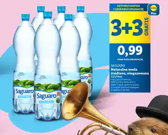 Lidl SAGUARO Naturalna woda źródlana, niegazowana 1,5 L oferta