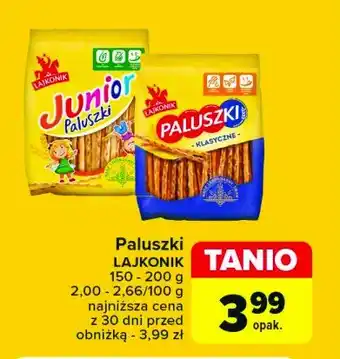 Carrefour Market Paluszki słone Lajkonik paluszki oferta