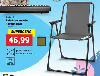 Lidl Rocktrail Składane krzesło kempingowe oferta