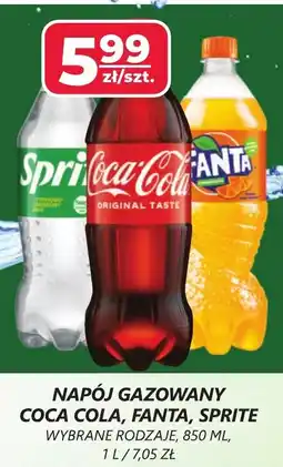Top Market NAPÓJ GAZOWANY COCA COLA, FANTA, SPRITE, 850 ML oferta