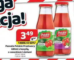 Delfin Passata Polskie Przetwory 680 ml z bazylią, z czosnkiem i ziołami oferta