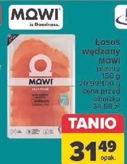 Carrefour Łosoś wędzony na zimno plastry Mowi Pure oferta