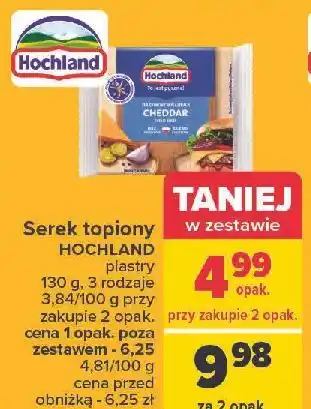 Carrefour Ser topiony cheddar Hochland oferta