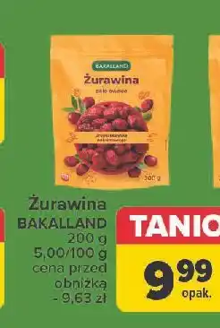 Carrefour Żurawina suszona Bakalland oferta