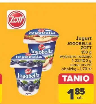 Carrefour Jogurt jagoda Zott Jogobella oferta