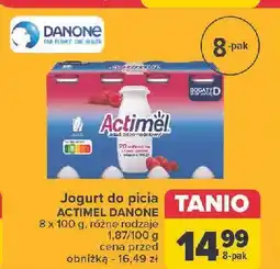Carrefour Jogurt malina Danone Actimel oferta