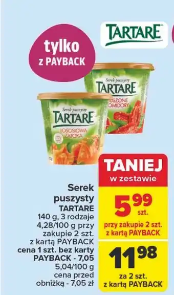 Carrefour Serek łososiowa zatoka Tartare oferta