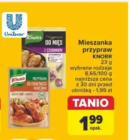 Carrefour Przyprawa do mięs z czosnkiem Knorr oferta
