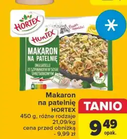 Carrefour Makaron na patelnię tagliatelle z sosem szpinakowym Hortex oferta