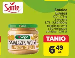 Carrefour Smalczyk z jabłkiem i cebulką Sante I Love Vege oferta