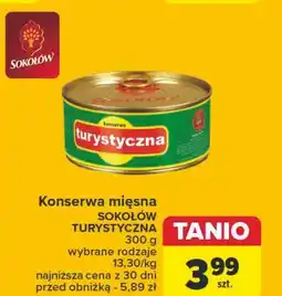 Carrefour Konserwa turystyczna Sokołów oferta